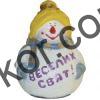 гМ 1.11 Сніговик “ВЕСЕЛИХ СВЯТ” (м) 30см
